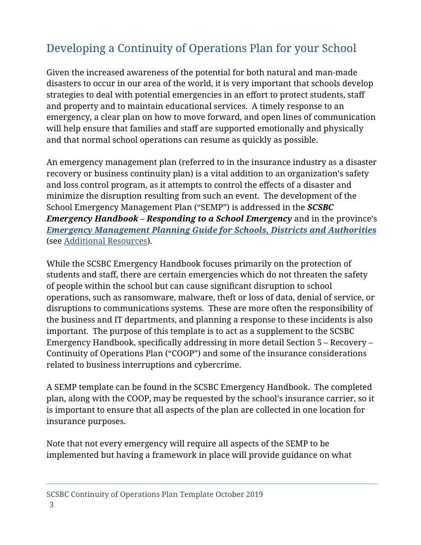 SCSBC DRP Template Oct 2019 Draft 2
